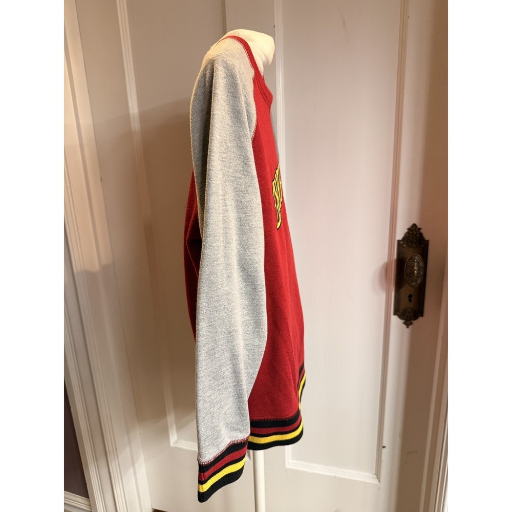 Harry Potter Gryffindor Kids XL Raglan Sweatshirt Red Gray Universal Studios - Picture 3 of 5